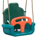 Wickey balan�oire b�b� avec ceinture de s�curit� en bleu turquoise vert orange