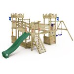 Smart arch aire de jeux pour enfants avec filet � grimper et ponts branlants, ch�teau de chevalier, bac ...