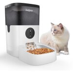 Wifi distributeur de croquettes balimo 4l pour chats et chiens t�l�commande de t�l�phone portable lcd ...