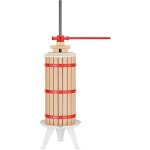 Presse  fruits manuelle 30l bois de htre 285x581mm broche mtallique pressoir torchon pressage vin ...
