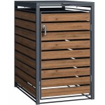 Wiltec - abri de poubelle ? 730 x 980 x 1160 mm ? pour une poubelle de 60 � 240 l ? design bois ? en ...
