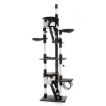 Wiltec - arbre à chat xxl - 240 - 260 cm de hauteur plafond réglable - design avec Échelles - meuble ... Wiltec - arbre à chat xxl - 240 - 260 cm de hauteur plafond réglable - design avec Échelles - meuble ...