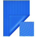 B�che � bulles solaire rectangulaire pour piscine, 4 x 6 m, 400 �, en pe, couleur bleue, couverture piscine, ...