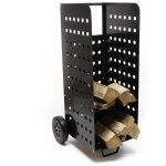 Wiltec - chariot porte - bûches xl ? 360 x 530 x 1060 mm avec roues xl stables caoutchoutées ? pour stockage ... Wiltec - chariot porte - bûches xl ? 360 x 530 x 1060 mm avec roues xl stables caoutchoutées ? pour stockage ...