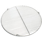 Grille bbq ronde  55cm acier affin v2a barbecue charbon de bois /  gaz grillade cuisson terrasse jardin ...