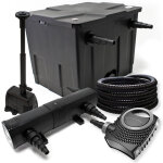 Wiltec - kit complet: cbf - 350 filtre de bassin jusqu'� 12000 l, neo10000 pompe de filtration 10000l ...