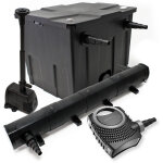 Wiltec - kit complet: cbf - 350 filtre de bassin jusqu'à 12000l biologique, neo10000 pompe de filtration ... Wiltec - kit complet: cbf - 350 filtre de bassin jusqu'à 12000l biologique, neo10000 pompe de filtration ...