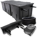 Sunsun - wiltec kit complet: cbf - 350c filtre de bassin jusqu' 90000 l biologique, neo10000 supereco ...