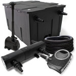 Sunsun - wiltec kit complet: cbf - 550 filtre de bassin jusqu' 60000 l, neo10000 pompe de filtration ...
