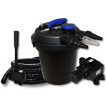 Wiltec - kit complet: cpf - 180 filtre de bassin � pression jusqu'� 6000 l avec 11 watt uv - c lampe ...