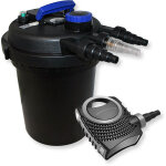Wiltec kit complet: cpf - 180 filtre de bassin à pression jusqu?à 6000 l avec 11 watt uv - c lampe uv, ... Wiltec kit complet: cpf - 180 filtre de bassin à pression jusqu?à 6000 l avec 11 watt uv - c lampe uv, ...