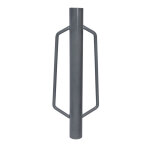 Enfonce pieux manuel ?  76 mm ? 8 kg env. ? en acier ? avec poignes ? pilon  poteau, cloche enfonce ...