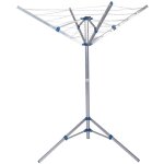 Wiltec schoir parapluie  linge 1070 x 1070 x 1550 mm, tendoir rotatif extrieur avec 16 m de corde ...