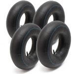 Lot de 4x chambre  air 4. 00 - 8 pour petit pneu ? 200 mm / 400 mm ? valve droite tr13 ? capacit de ...