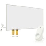 Wiltec kit panneau chauffant infrarouge avec themostat ? 700 w ? 1220 x 770 x 15 mm ? chauffage ir lectrique ...