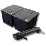 Wiltec - sunsun kit complet: cbf - 350b filtre de bassin jusqu' 60000 l biologique, cuv - 336 lampe ...