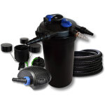 Wiltec - sunsun kit complet: cpf - 15000 filtre de bassin  pression jusqu' 30000 l avec 18 watt lampe ...