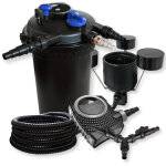 Wiltec - sunsun kit complet: cpf - 15000 filtre de bassin  pression jusqu' 30000 l 18 watt lampe uv, ...