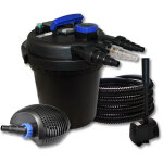 Wiltec - sunsun kit complet: cpf - 180 filtre de bassin  pression jusqu' 6000l avec 11 w lampe uv, ...