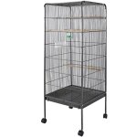 Wiltec volire  oiseaux xl 54 x 54 x 146 cm cage petits oiseaux & perruches avec perchoir espace habitat ...