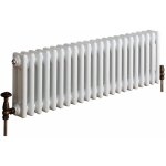 Hudson reed - windsor - radiateur r�tro horizontal blanc � colonnes - 30cm x 101cm