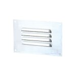 Winflex ventilation - grille aration rectangle 130x90mm 19cm2 - alu blanc + anti - insecte - winflex ...
