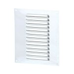 Winflex ventilation - grille aration rectangle 150x215mm 59cm2 - alu blanc + anti - insecte - winflex ...