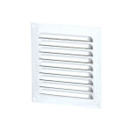 Winflex ventilation - grille aération carrée 175mm 45cm2 - alu blanc + anti - insecte - winflex Winflex ventilation - grille aération carrée 175mm 45cm2 - alu blanc + anti - insecte - winflex