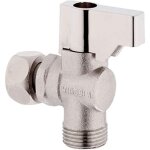 Wirquin 10724126 robinet d'arrêt équerre 1 / 4 tour en laiton chromé r29 pour chasse d'eau wc, chromé ... Wirquin 10724126 robinet d'arrêt équerre 1 / 4 tour en laiton chromé r29 pour chasse d'eau wc, chromé ...