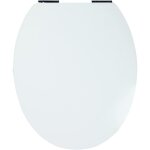 Wirquin - abattant wc bois d�co diplomat blanc - frein de chute