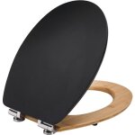 Wirquin - abattant wc diplomat fermeture ralentie, bambou noir 20722853, noir