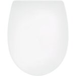 Wirquin - abattant wc marbella en thermoplastique, d�clipsable et frein de chute 20723074, blanc