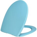 Wirquin - abattant wc marbella en thermoplastique, dclipsable et frein de chute 20724242, bleu