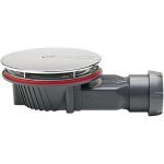Wirquin - bonde de douche 90 horizontale slim + (extra - plate:40mm) - dme mtal bross 118mm