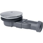 Bonde de douche extra - plate avec dme en abs chrom wirquin 30723210, blanc
