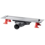 Wirquin - caniveau douche à l'italienne venisio slim l. 700mm grille écoulement périphérique réversible ... Wirquin - caniveau douche à l'italienne venisio slim l. 700mm grille écoulement périphérique réversible ...