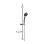 Wirquin - colonne barre de douche chromee entraxe reglable 70 cm douchette monojet mobile
