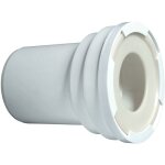 Wirquin - pipe wc rigide, courte, droite, mle,  coller d100 mm pour vacuation toilette rwc12, blanc ...