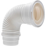 Wirquin - pipe wc soupless flexible, courte ajustement 240  380 mm,  coller pour vacuation toilette ...
