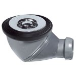 Wirquin pro - bonde de douche nf Ø60 orientable : horizontale / verticale james - grille abs chromé Wirquin pro - bonde de douche nf Ø60 orientable : horizontale / verticale james - grille abs chromé