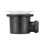 Wirquin pro - bonde de douche nf �90 horizontale tourbillon - grille plate en inox bross� - wirquin