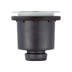 Wirquin pro - bonde de douche nf 90 verticale tourbillon - grille plate en inox bross - wirquin