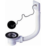 Wirquin pro - wirquin - bonde d'�vier avec grille inox et trop plein 50mm
