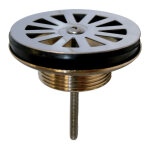 Bonde �vier �60 � grille plate en laiton wirquin pro