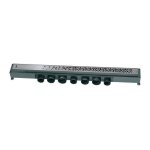 Wirquin pro - caniveau de douche venisio soda avec grille en inox bross�, �50 - l. 800 mm
