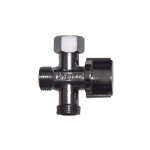 Robinet d'arrt droit 3 voies pour wc 12 / 17 wirquin 60720909