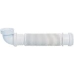 Wirquin - siphon d'vier senzo extra - plat 30718739, blanc