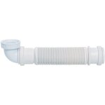 Wirquin - siphon d'�vier senzo gain de place �40 mm 30723637, blanc