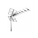 Antenne terrestre rteau aluminium tnt uhf dvb - t wisi eb 457 lte 700 mhz gain de 13db