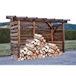 Abri bûches en bois 8 stères robuste Abri bûches en bois 8 stères robuste